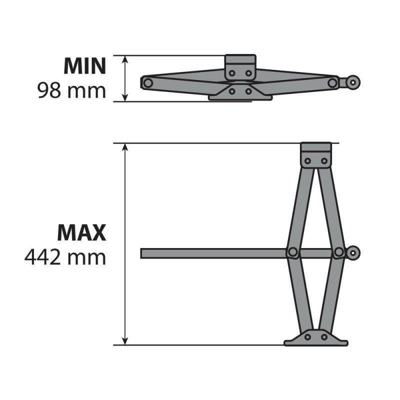 ΓΡΥΛΟΣ ΜΗΧΑΝΙΚΟΣ 2 ΤΟΝΩΝ 2.000KG ΓΙΑ SUV/4x4 98mm-442mm - Lampa - L7150.1 ΓΡΥΛΟΣ ΜΗΧΑΝΙΚΟΣ 2 ΤΟΝΩΝ 2.000KG ΓΙΑ SUV/4x4 98mm-442mm - Lampa - L7150.1