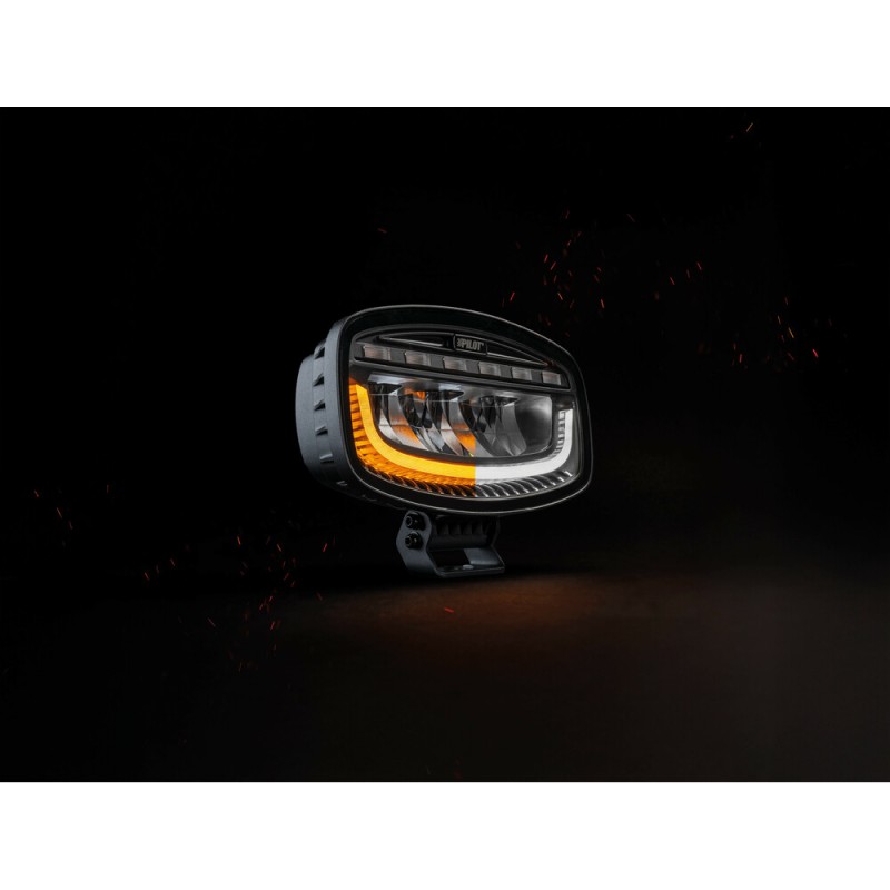 ΠΡΟΒΟΛΕΑΣ ΜΕ ΠΟΡΤΟΚΑΛΙ LED ΦΛΑΣ GLARE OVAL-PRO DEMON LINE 10>30V 51 LED 60W 3500lm 247x175x93mm LAMPA - 1 ΤΕΜ. - Lampa - L7237.5