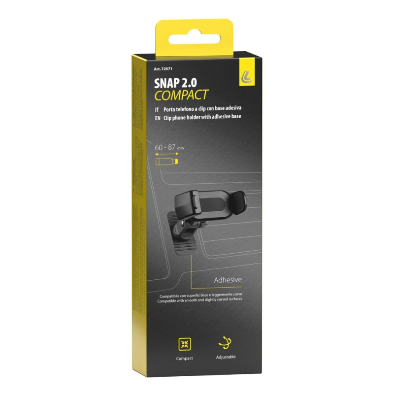 ΒΑΣΗ ΣΤΗΡΙΞΗΣ ΚΙΝΗΤΟΥ SNAP 2.0 COMPACT CLIP PHONE ΑΥΤΟΚΟΛΛΗΤΗ 33x55mm ΓΙΑ ΣΥΣΚΕΥΕΣ 60-87mm LAMPA - 1 ΤΕΜ. - Lampa - L7257.1 ΒΑΣΗ ΣΤΗΡΙΞΗΣ ΚΙΝΗΤΟΥ SNAP 2.0 COMPACT CLIP PHONE ΑΥΤΟΚΟΛΛΗΤΗ 33x55mm ΓΙΑ ΣΥΣΚΕΥΕΣ 60-87mm LAMPA - 1 ΤΕΜ. - Lampa - L7257.1