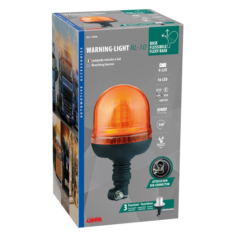 ΦΑΡΟΣ ΠΕΡΙΣΤΡΕΦΟΜΕΝΟΣ 16LED RL-10 9-32V 3 ΛΕΙΤΟΥΡΓΙΩΝ ΒΙΔΩΤΟΣ ΕΛΑΣΤΙΚΟΣ ΠΟΡΤΟΚΑΛΙ 130x221mm - Lampa - L7289.8 ΦΑΡΟΣ ΠΕΡΙΣΤΡΕΦΟΜΕΝΟΣ 16LED RL-10 9-32V 3 ΛΕΙΤΟΥΡΓΙΩΝ ΒΙΔΩΤΟΣ ΕΛΑΣΤΙΚΟΣ ΠΟΡΤΟΚΑΛΙ 130x221mm - Lampa - L7289.8