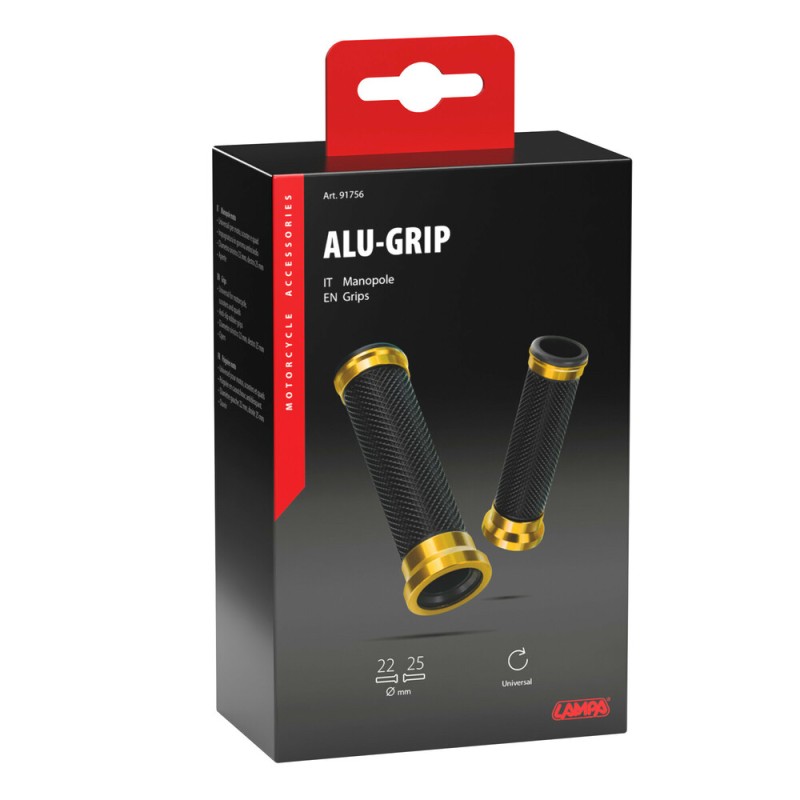 ΧΕΡΟΥΛΙΑ MOTO ALU GRIP ΜΑΥΡΟ/ΧΡΥΣΟ ΧΡΩΜΑ 22mm+25mm 12cm LAMPA - 2 τεμ. - Lampa - 9175.6-LM ΧΕΡΟΥΛΙΑ MOTO ALU GRIP ΜΑΥΡΟ/ΧΡΥΣΟ ΧΡΩΜΑ 22mm+25mm 12cm LAMPA - 2 τεμ. - Lampa - 9175.6-LM