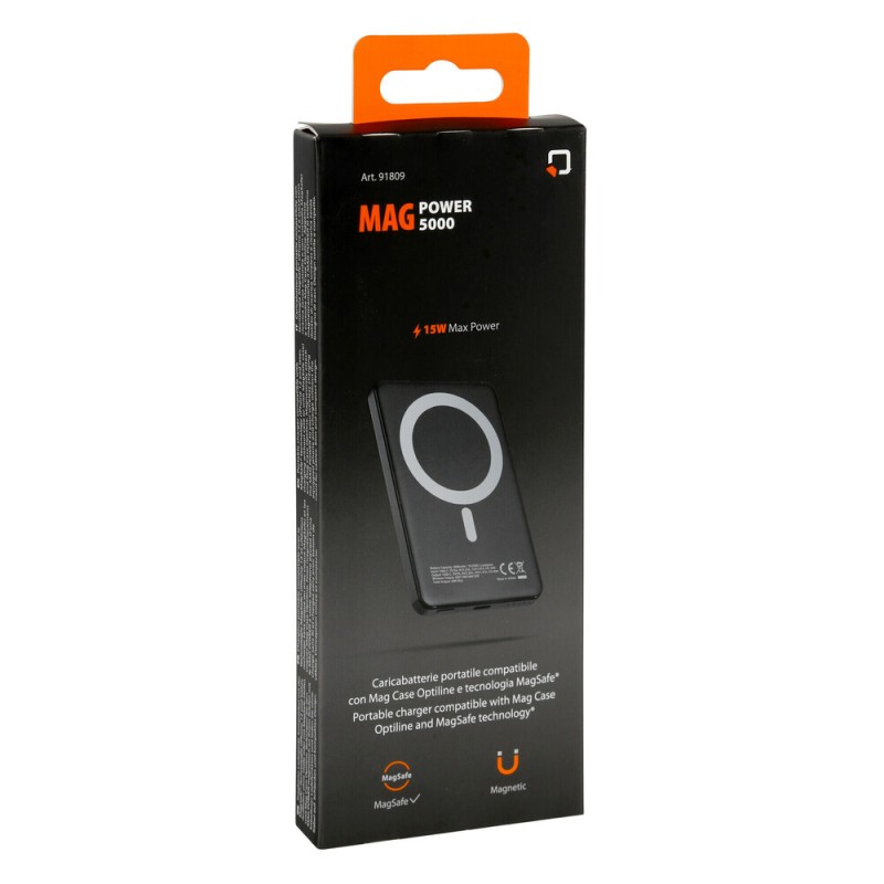Μαγνητικός, Φορητός Φορτιστής - Power bank Mag Power 5000 της σειράς Optiline για Ασύρματη και Ενσύρματη φόρτιση συσκευών με θύρα USB Type C 15W και MagSafe τεχνολογία - Optiline - L9180.9 Μαγνητικός, Φορητός Φορτιστής - Power bank Mag Power 5000 της σειράς Optiline για Ασύρματη και Ενσύρματη φόρτιση συσκευών με θύρα USB Type C 15W και MagSafe τεχνολογία - Optiline - L9180.9
