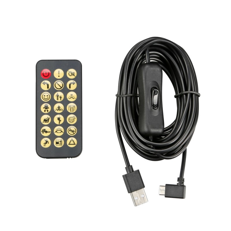ΠΑΝΕΛ ΕΥΚΑΜΠΤΟ SMART LED PANEL 512 LED 70x173mm RGB ΜΕ ΚΑΛΩΔΙΟ 450cm ΓΙΑ USB & REMOTE CONTROL LAMPA - 1 ΤΕΜ. - Lampa - L9578.0