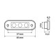 ΦΩΣ ΟΓΚΟΥ ΦΟΡΤΗΓΟΥ 24V 3 LED 80x22mm ΠΟΡΤΟΚΑΛΙ - 1 ΤΕΜ. - Lampa - L9700.6 ΦΩΣ ΟΓΚΟΥ ΦΟΡΤΗΓΟΥ 24V 3 LED 80x22mm ΠΟΡΤΟΚΑΛΙ - 1 ΤΕΜ. - Lampa - L9700.6