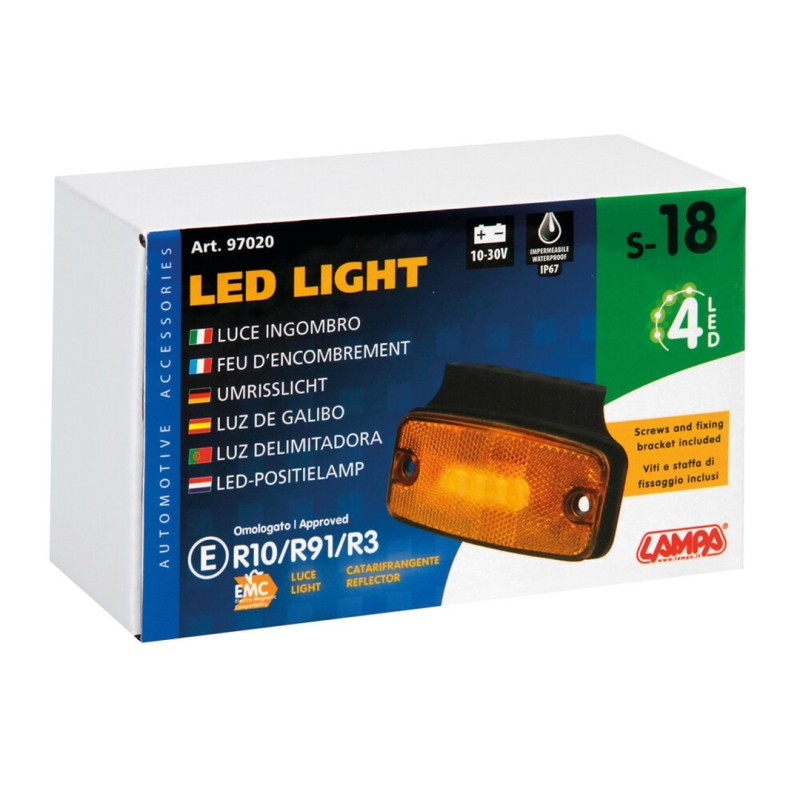 ΦΩΣ ΟΓΚΟΥ S18 2 LED ΠΟΡΤΟΚΑΛΙ 10/30V ΜΕ ΑΝΑΚΛΑΣΤΗΡΑ (114x54 mm) -1ΤΕΜ. - Lampa - L9702.0 ΦΩΣ ΟΓΚΟΥ S18 2 LED ΠΟΡΤΟΚΑΛΙ 10/30V ΜΕ ΑΝΑΚΛΑΣΤΗΡΑ (114x54 mm) -1ΤΕΜ. - Lampa - L9702.0