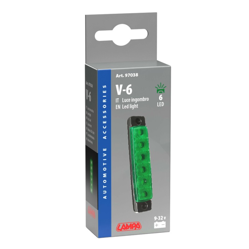 ΦΩΣ ΟΓΚΟΥ 9>32V 6 LED ΠΡΑΣΙΝΟ ΧΡΩΜΑ 95,6x19,8mm ΜΕ ΕΓΚΡΙΣΗ ΤΥΠΟΥ E148 LAMPA - 1 Τεμ. - Lampa - L9703.8 ΦΩΣ ΟΓΚΟΥ 9>32V 6 LED ΠΡΑΣΙΝΟ ΧΡΩΜΑ 95,6x19,8mm ΜΕ ΕΓΚΡΙΣΗ ΤΥΠΟΥ E148 LAMPA - 1 Τεμ. - Lampa - L9703.8