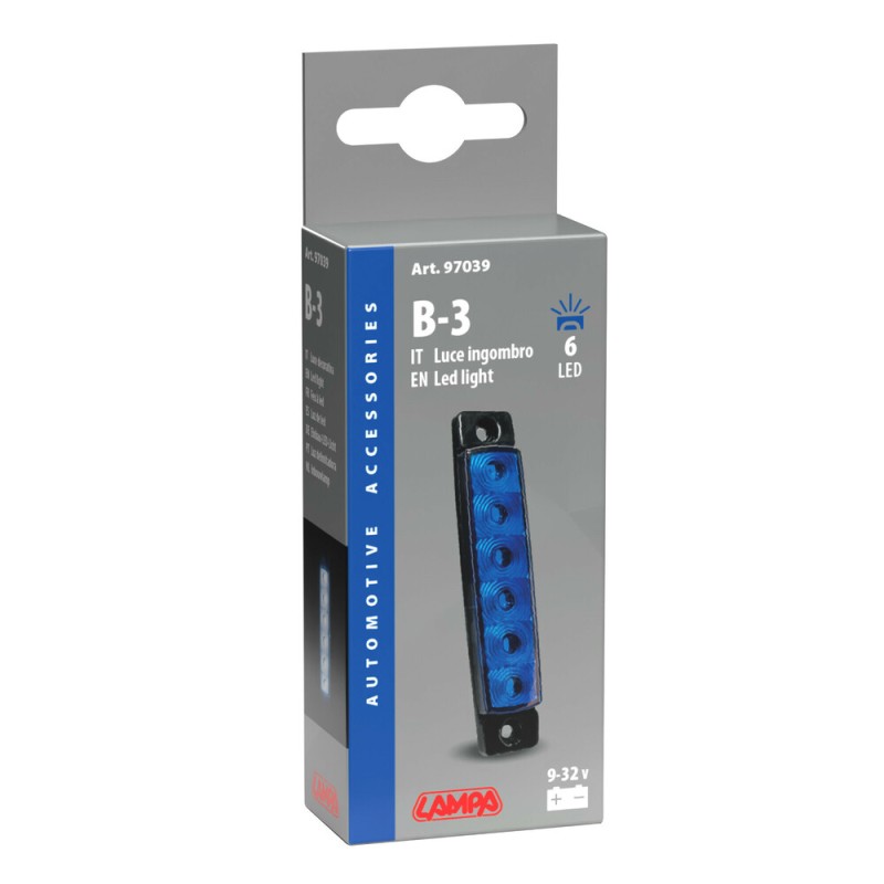 ΦΩΣ ΟΓΚΟΥ 9>32V 6 LED ΜΠΛΕ ΧΡΩΜΑ 95,6x19,8mm LAMPA - 1 Τεμ. - Lampa - L9703.9 ΦΩΣ ΟΓΚΟΥ 9>32V 6 LED ΜΠΛΕ ΧΡΩΜΑ 95,6x19,8mm LAMPA - 1 Τεμ. - Lampa - L9703.9