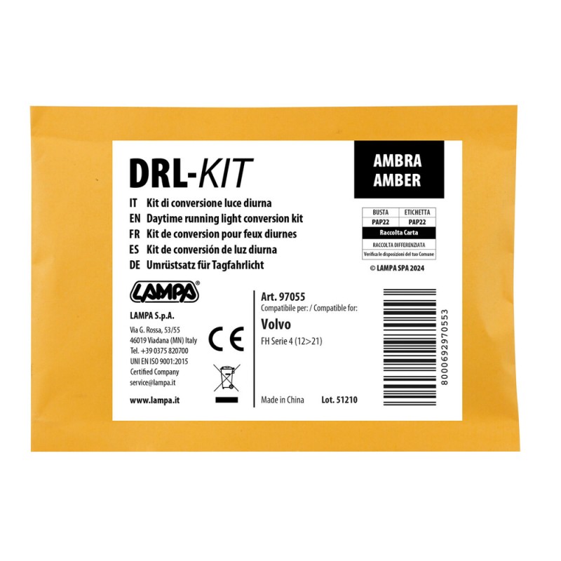 ΚΙΤ ΜΕΤΑΤΡΟΠΗΣ ΦΩΤΩΝ ΗΜΕΡΑΣ ΣΕ ΠΟΡΤΟΚΑΛΙ DRL-KIT HOLLAND STYLE ΓΙΑ VOLVO FH SERIE 4 09/2012-05/2021 LAMPA - 1 Κιτ - Lampa - L9705.5 ΚΙΤ ΜΕΤΑΤΡΟΠΗΣ ΦΩΤΩΝ ΗΜΕΡΑΣ ΣΕ ΠΟΡΤΟΚΑΛΙ DRL-KIT HOLLAND STYLE ΓΙΑ VOLVO FH SERIE 4 09/2012-05/2021 LAMPA - 1 Κιτ - Lampa - L9705.5