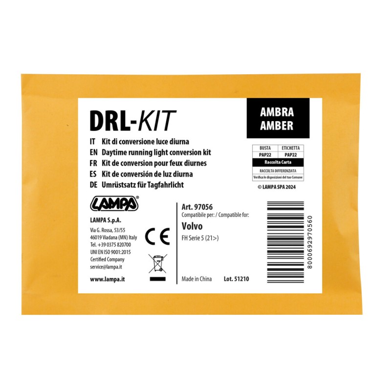 ΚΙΤ ΜΕΤΑΤΡΟΠΗΣ ΦΩΤΩΝ ΗΜΕΡΑΣ ΣΕ ΠΟΡΤΟΚΑΛΙ DRL-KIT HOLLAND STYLE ΓΙΑ VOLVO FH SERIE 5 06/2021+ LAMPA - 1 Κιτ - Lampa - L9705.6 ΚΙΤ ΜΕΤΑΤΡΟΠΗΣ ΦΩΤΩΝ ΗΜΕΡΑΣ ΣΕ ΠΟΡΤΟΚΑΛΙ DRL-KIT HOLLAND STYLE ΓΙΑ VOLVO FH SERIE 5 06/2021+ LAMPA - 1 Κιτ - Lampa - L9705.6