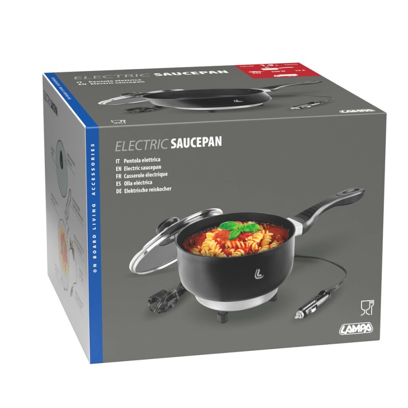 ΚΑΤΣΑΡΟΛΑΚΙ ΗΛΕΚΤΡΙΚΟ ELECTRIC SAUCEPAN 24V 270W 13A Φ18cm 1,9Lt ΜΕ ΦΙΣ ΑΝΑΠΤΗΡΑ LAMPA - 1 ΤΕΜ. - Lampa - L9712.3