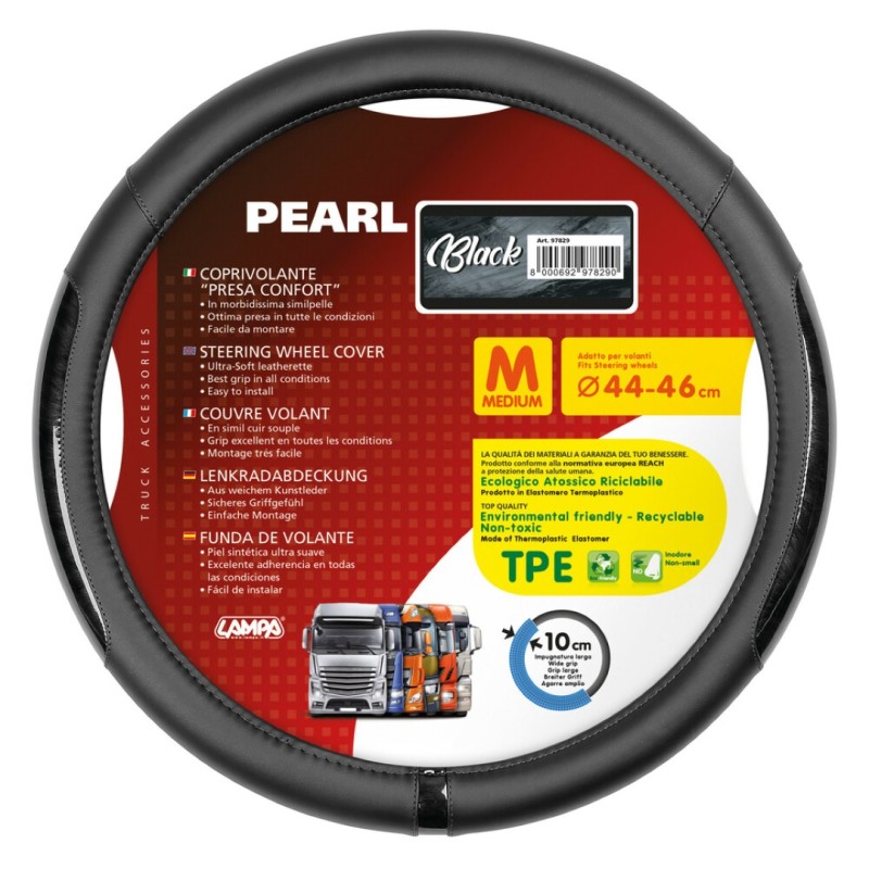 ΚΑΛΥΜΜΑ ΤΙΜΟΝΙΟΥ ΦΟΡΤΗΓΟΥ PEARL BLACK ΔΕΡΜΑΤΙΝΗ ΜΑΥΡΟ (M) 44-46cm ΟΙΚΟΛΟΓΙΚΟ ΚΑΙ ΑΟΣΜΟ - Lampa - L9782.9 ΚΑΛΥΜΜΑ ΤΙΜΟΝΙΟΥ ΦΟΡΤΗΓΟΥ PEARL BLACK ΔΕΡΜΑΤΙΝΗ ΜΑΥΡΟ (M) 44-46cm ΟΙΚΟΛΟΓΙΚΟ ΚΑΙ ΑΟΣΜΟ - Lampa - L9782.9