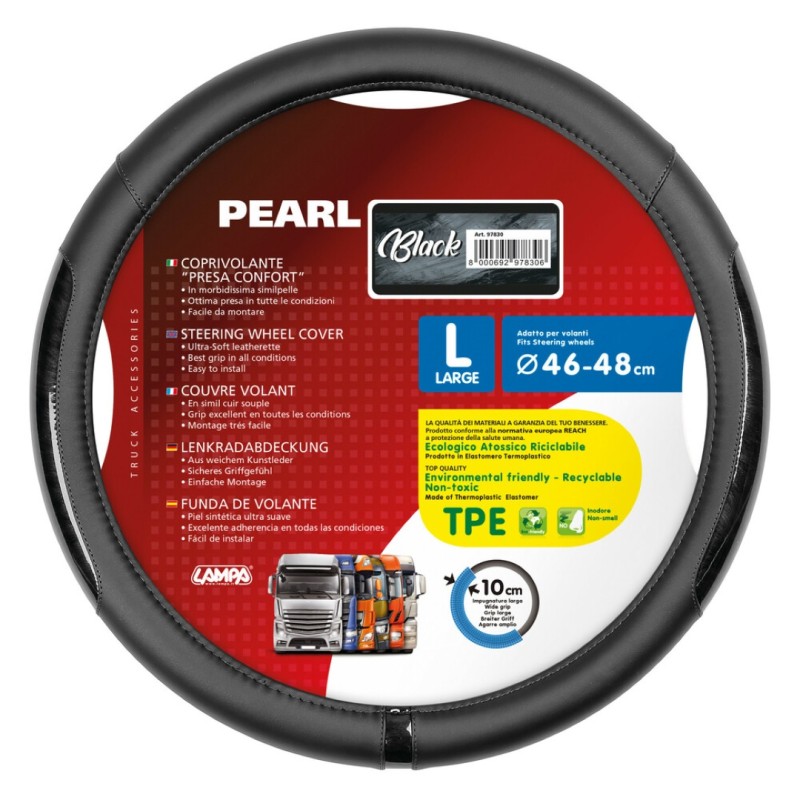 ΚΑΛΥΜΜΑ ΤΙΜΟΝΙΟΥ ΦΟΡΤΗΓΟΥ PEARL BLACK ΔΕΡΜΑΤΙΝΗ ΜΑΥΡΟ (L) 46-48cm ΟΙΚΟΛΟΓΙΚΟ ΚΑΙ ΑΟΣΜΟ - Lampa - L9783.0 ΚΑΛΥΜΜΑ ΤΙΜΟΝΙΟΥ ΦΟΡΤΗΓΟΥ PEARL BLACK ΔΕΡΜΑΤΙΝΗ ΜΑΥΡΟ (L) 46-48cm ΟΙΚΟΛΟΓΙΚΟ ΚΑΙ ΑΟΣΜΟ - Lampa - L9783.0