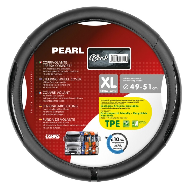 ΚΑΛΥΜΜΑ ΤΙΜΟΝΙΟΥ ΦΟΡΤΗΓΟΥ PEARL BLACK ΔΕΡΜΑΤΙΝΗ ΜΑΥΡΟ (XL) 49-51cm ΟΙΚΟΛΟΓΙΚΟ ΚΑΙ ΑΟΣΜΟ - Lampa - L9783.1 ΚΑΛΥΜΜΑ ΤΙΜΟΝΙΟΥ ΦΟΡΤΗΓΟΥ PEARL BLACK ΔΕΡΜΑΤΙΝΗ ΜΑΥΡΟ (XL) 49-51cm ΟΙΚΟΛΟΓΙΚΟ ΚΑΙ ΑΟΣΜΟ - Lampa - L9783.1