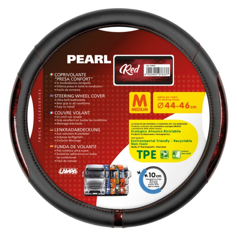 ΚΑΛΥΜΜΑ ΤΙΜΟΝΙΟΥ ΦΟΡΤΗΓΟΥ PEARL RED ΔΕΡΜΑΤΙΝΗ ΜΑΥΡΟ/ΚΟΚΚΙΝΟ (M) 44-46cm ΟΙΚΟΛΟΓΙΚΟ ΚΑΙ ΑΟΣΜΟ - Lampa - L9783.3 ΚΑΛΥΜΜΑ ΤΙΜΟΝΙΟΥ ΦΟΡΤΗΓΟΥ PEARL RED ΔΕΡΜΑΤΙΝΗ ΜΑΥΡΟ/ΚΟΚΚΙΝΟ (M) 44-46cm ΟΙΚΟΛΟΓΙΚΟ ΚΑΙ ΑΟΣΜΟ - Lampa - L9783.3