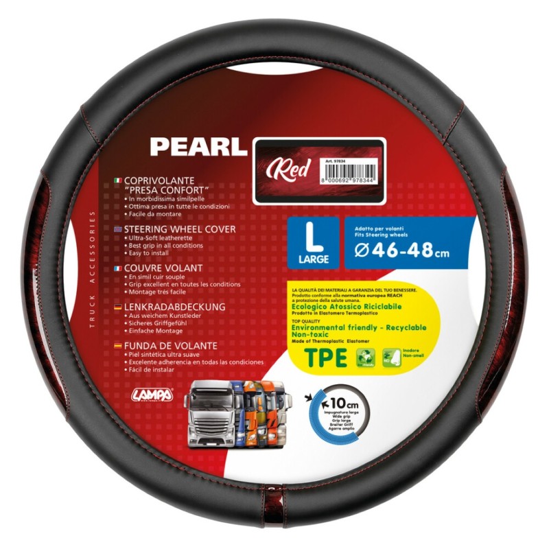 ΚΑΛΥΜΜΑ ΤΙΜΟΝΙΟΥ ΦΟΡΤΗΓΟΥ PEARL RED ΔΕΡΜΑΤΙΝΗ ΜΑΥΡΟ/ΚΟΚΚΙΝΟ (L) 46-48cm ΟΙΚΟΛΟΓΙΚΟ ΚΑΙ ΑΟΣΜΟ - Lampa - L9783.4 ΚΑΛΥΜΜΑ ΤΙΜΟΝΙΟΥ ΦΟΡΤΗΓΟΥ PEARL RED ΔΕΡΜΑΤΙΝΗ ΜΑΥΡΟ/ΚΟΚΚΙΝΟ (L) 46-48cm ΟΙΚΟΛΟΓΙΚΟ ΚΑΙ ΑΟΣΜΟ - Lampa - L9783.4