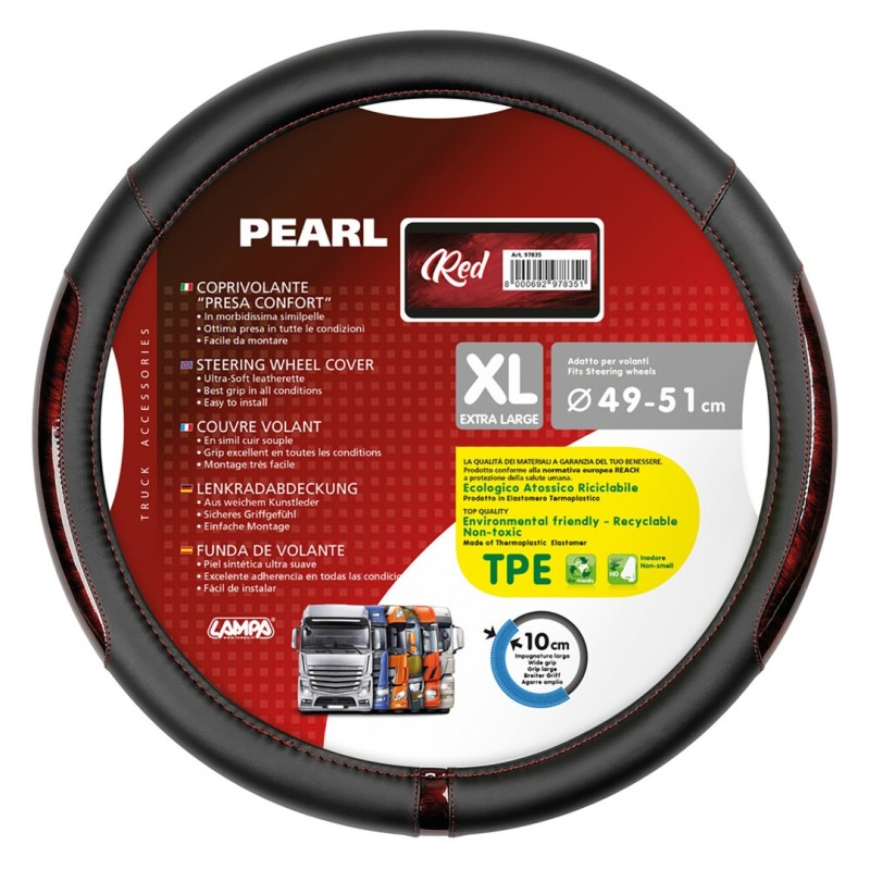 ΚΑΛΥΜΜΑ ΤΙΜΟΝΙΟΥ ΦΟΡΤΗΓΟΥ PEARL RED ΔΕΡΜΑΤΙΝΗ ΜΑΥΡΟ/ΚΟΚΚΙΝΟ (XL) 49-51cm ΟΙΚΟΛΟΓΙΚΟ ΚΑΙ ΑΟΣΜΟ - Lampa - L9783.5 ΚΑΛΥΜΜΑ ΤΙΜΟΝΙΟΥ ΦΟΡΤΗΓΟΥ PEARL RED ΔΕΡΜΑΤΙΝΗ ΜΑΥΡΟ/ΚΟΚΚΙΝΟ (XL) 49-51cm ΟΙΚΟΛΟΓΙΚΟ ΚΑΙ ΑΟΣΜΟ - Lampa - L9783.5