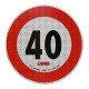 ΣΗΜΑ ΤΑΧΥΤΗΤΑΣ ΧΙΛΙΟΜΕΤΡΩΝ 40km/h ΑΥΤΟΚΟΛΛΗΤΟ LAMPA - 1 ΤΕΜ. - Lampa - L9793.5