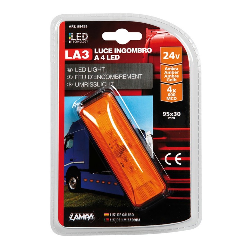 ΦΩΣ ΟΓΚΟΥ ΦΟΡΤΗΓΟΥ 4LED ΠΟΡΤΟΚΑΛΙ 24V 103mm LA3 - 1 ΤΕΜ. - Lampa - L9845.9 ΦΩΣ ΟΓΚΟΥ ΦΟΡΤΗΓΟΥ 4LED ΠΟΡΤΟΚΑΛΙ 24V 103mm LA3 - 1 ΤΕΜ. - Lampa - L9845.9