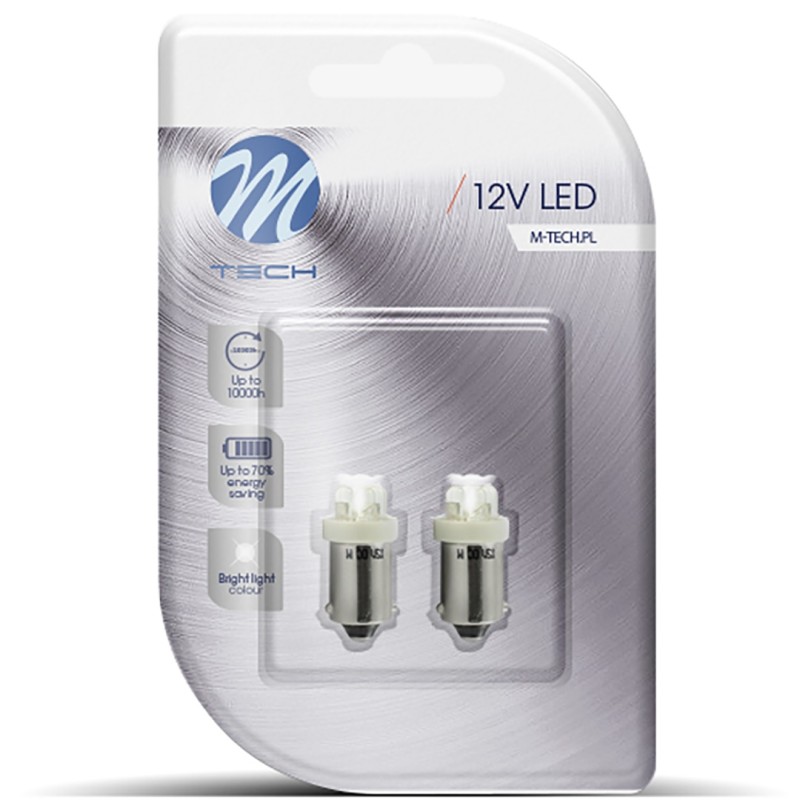 T4W 12V 0,96W BA9s (ΜΙΝΙΟΝ) LED 4xLED 3mm ΛΕΥΚΟ BLISTER 2ΤΕΜ. M-TECH - M-Tech - LB013W/MT T4W 12V 0,96W BA9s (ΜΙΝΙΟΝ) LED 4xLED 3mm ΛΕΥΚΟ BLISTER 2ΤΕΜ. M-TECH - M-Tech - LB013W/MT