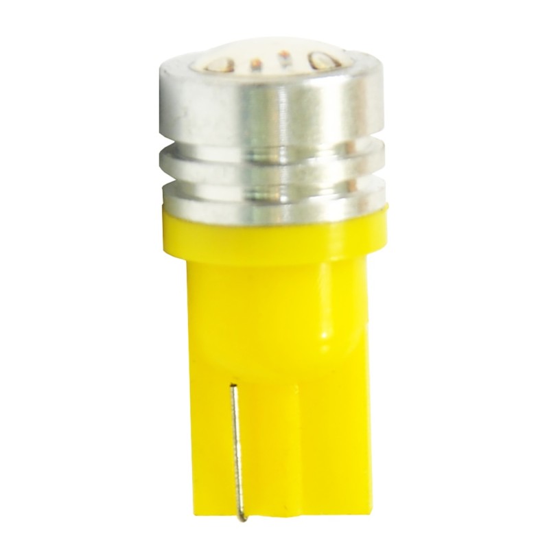 T10 W5W 12V W2,1x9,5d LED 1xHP ΚΙΤΡΙΝΟ (ΚΑΡΦΩΤΟ ΑΚΑΛΥΚΟ) BLISTER 2ΤΕΜ. M-TECH - M-Tech - LB015Y/MT