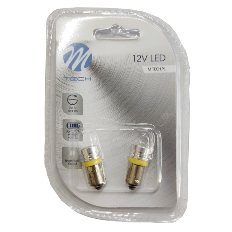 T4W 12V 1W BA9s (ΜΙΝΙΟΝ) LED 1xHP ΚΙΤΡΙΝΗ BLISTER M-TECH -2ΤΕΜ. - M-Tech - LB016Y/MT T4W 12V 1W BA9s (ΜΙΝΙΟΝ) LED 1xHP ΚΙΤΡΙΝΗ BLISTER M-TECH -2ΤΕΜ. - M-Tech - LB016Y/MT