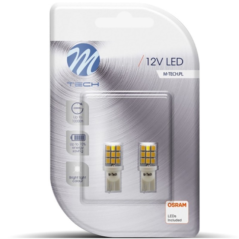 T10 W5W 12V W2,1x9,5d LED 9xSMD2835 ΛΕΥΚΟ (ΚΑΡΦΩΤΟ ΑΚΑΛΥΚΟ) BLISTER 2ΤΕΜ. M-TECH - M-Tech - LB021W/MT T10 W5W 12V W2,1x9,5d LED 9xSMD2835 ΛΕΥΚΟ (ΚΑΡΦΩΤΟ ΑΚΑΛΥΚΟ) BLISTER 2ΤΕΜ. M-TECH - M-Tech - LB021W/MT