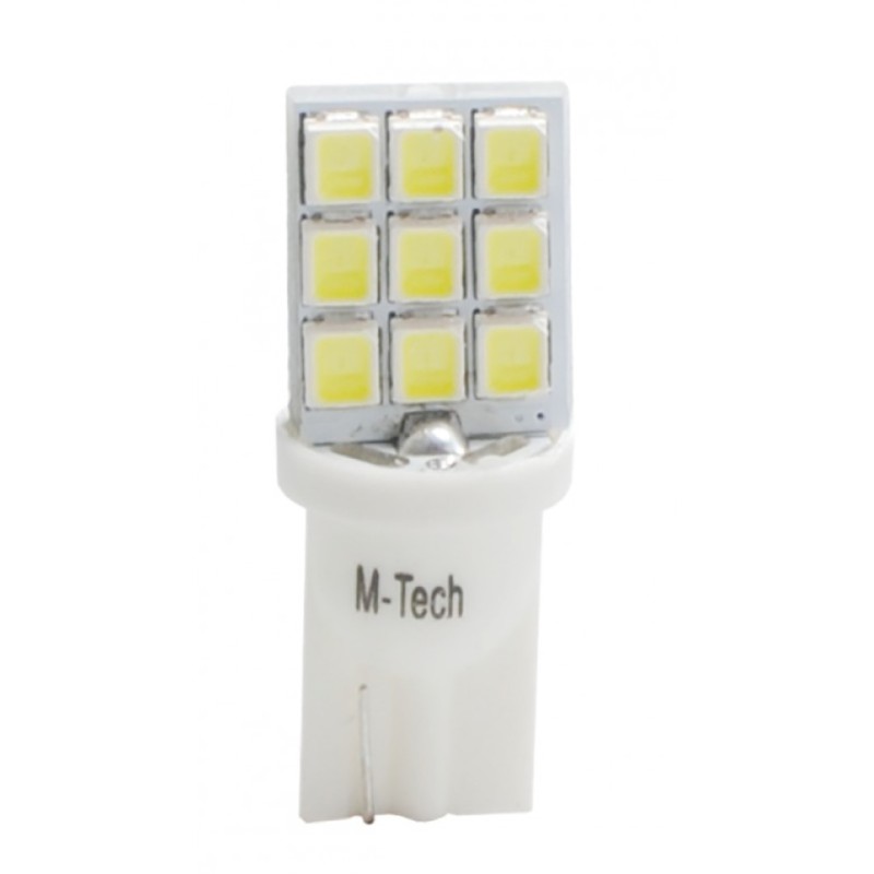 T10 W5W 12V W2,1x9,5d LED 9xSMD2835 ΛΕΥΚΟ (ΚΑΡΦΩΤΟ ΑΚΑΛΥΚΟ) BLISTER 2ΤΕΜ. M-TECH - M-Tech - LB021W/MT T10 W5W 12V W2,1x9,5d LED 9xSMD2835 ΛΕΥΚΟ (ΚΑΡΦΩΤΟ ΑΚΑΛΥΚΟ) BLISTER 2ΤΕΜ. M-TECH - M-Tech - LB021W/MT