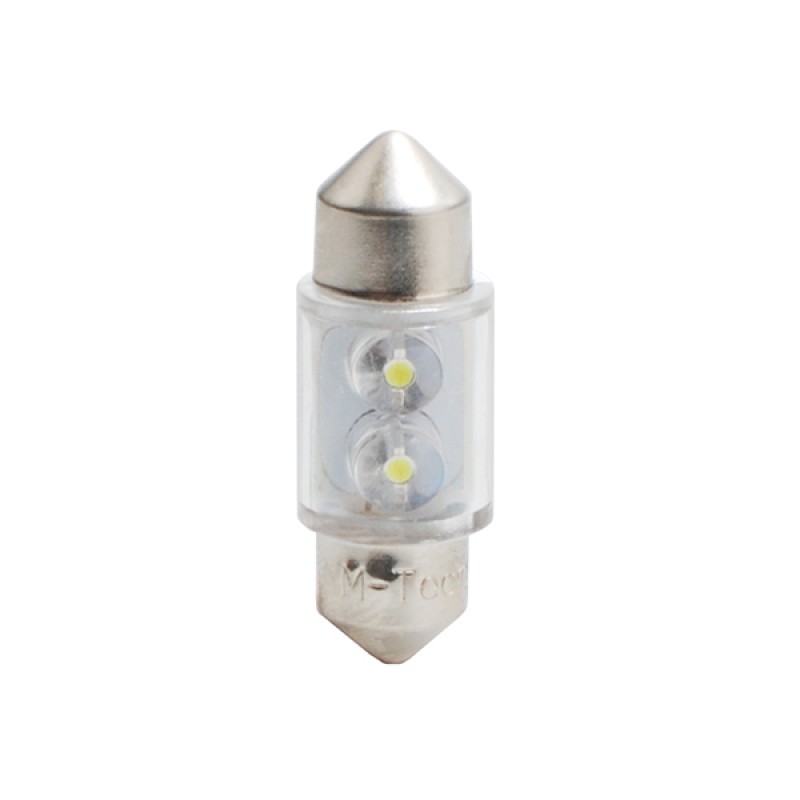 ΛΑΜΠΑΚΙΑ ΠΛΑΦΟΝΙΕΡΑΣ C5W/C10W 12V 0,26W SV8,5 31mm LED 2xFlux 3mm ΛΕΥΚΟ BLISTER 2ΤΕΜ - M-Tech - LB025W/MT ΛΑΜΠΑΚΙΑ ΠΛΑΦΟΝΙΕΡΑΣ C5W/C10W 12V 0,26W SV8,5 31mm LED 2xFlux 3mm ΛΕΥΚΟ BLISTER 2ΤΕΜ - M-Tech - LB025W/MT