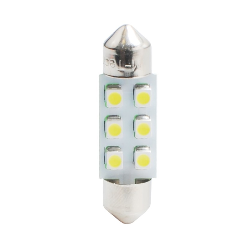 ΛΑΜΠΑΚΙΑ ΠΛΑΦΟΝΙΕΡΑΣ C5W/C10W 12V 0,48W SV8,5 36mm LED 6xSMD3528 ΚΙΤΡΙΝΟ BLISTER 2ΤΕΜ. M-TECH - M-Tech - LB028Y/MT