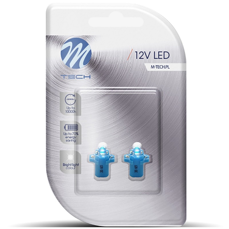 BAX 12V B8,3d 0,2W LED 1xFLUX 5mm ΜΠΛΕ BLISTER 2ΤΕΜ. M-TECH - M-Tech - LB047B/MT BAX 12V B8,3d 0,2W LED 1xFLUX 5mm ΜΠΛΕ BLISTER 2ΤΕΜ. M-TECH - M-Tech - LB047B/MT