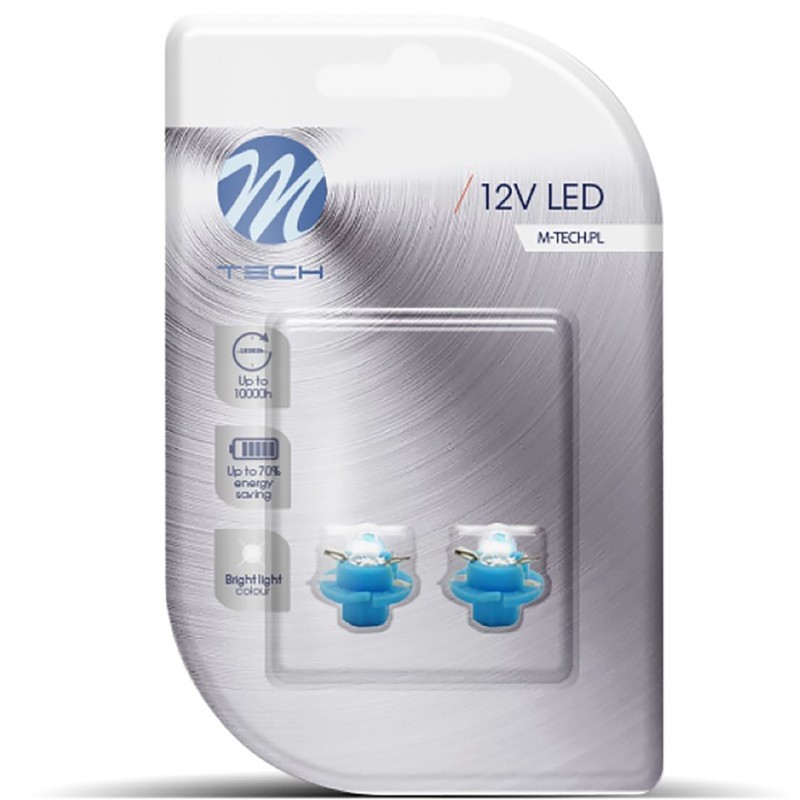 BAX 12V B8,4d 0,2W LED 1xFLUX 5mm ΜΠΛΕ BLISTER 2ΤΕΜ. M-TECH - M-Tech - LB049B/MT BAX 12V B8,4d 0,2W LED 1xFLUX 5mm ΜΠΛΕ BLISTER 2ΤΕΜ. M-TECH - M-Tech - LB049B/MT