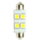 ΛΑΜΠΑΚΙΑ ΠΛΑΦΟΝΙΕΡΑΣ C5W/C10W 12V 1,36W SV8,5 36mm LED 4xSMD5050 ΛΕΥΚΟ BLISTER 2ΤΕΜ. - M-Tech - LB072W/MT