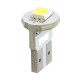 T10 W5W 12V W2,1x9,5d LED 1xSMD5050 ΛΕΥΚΟ (ΚΑΡΦΩΤΟ ΑΚΑΛΥΚΟ) BLISTER 2ΤΕΜ. M-TECH - M-Tech - LB081W/MT