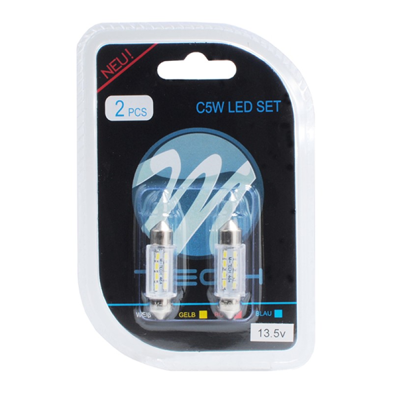 ΛΑΜΠΑΚΙΑ ΠΛΑΦΟΝΙΕΡΑΣ C5W/C10W 12V 1W SV8,5 36mm LED 8xSMD3014 ΛΕΥΚΟ BLISTER 2ΤΕΜ. - M-Tech - LB085W/MT ΛΑΜΠΑΚΙΑ ΠΛΑΦΟΝΙΕΡΑΣ C5W/C10W 12V 1W SV8,5 36mm LED 8xSMD3014 ΛΕΥΚΟ BLISTER 2ΤΕΜ. - M-Tech - LB085W/MT