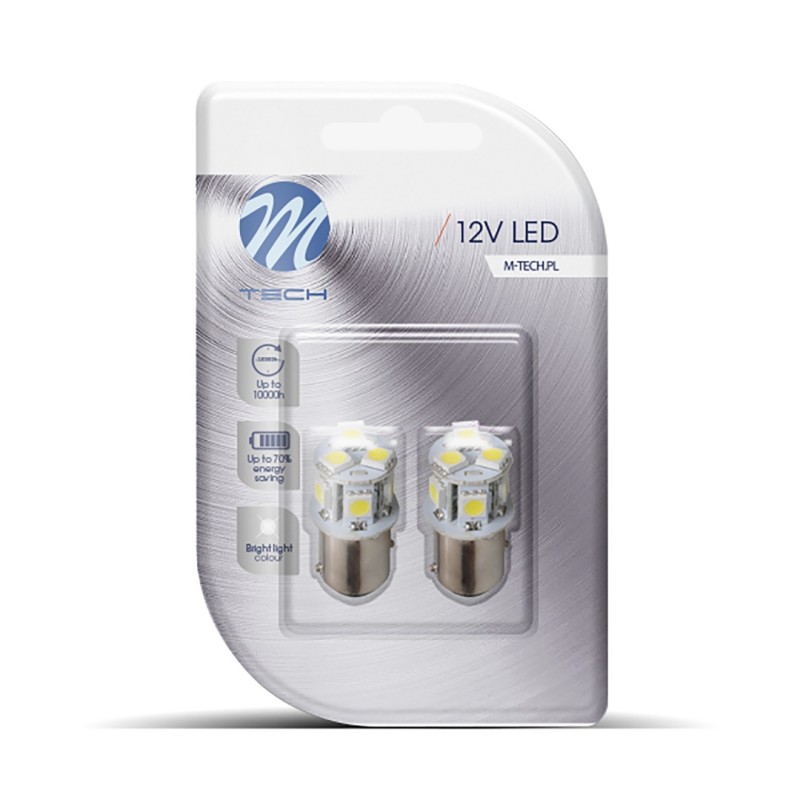 P21/5W 12V BAY15d LED 18xFlux 5mm 1,2W PREMIUM ΛΕΥΚΟ (ΔΙΠΟΛΙΚΟ) BLISTER 2ΤΕΜ. M-TECH - M-Tech - LB089W/MT P21/5W 12V BAY15d LED 18xFlux 5mm 1,2W PREMIUM ΛΕΥΚΟ (ΔΙΠΟΛΙΚΟ) BLISTER 2ΤΕΜ. M-TECH - M-Tech - LB089W/MT