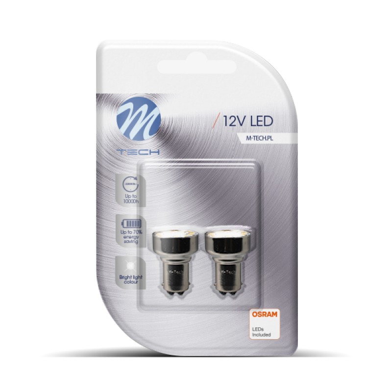 P21/5W 12V BAY15d 19xSMD2835 LED OSRAM ΛΕΥΚΟ BLISTER 2ΤΕΜ. M-TECH - M-Tech - LB108W/MT P21/5W 12V BAY15d 19xSMD2835 LED OSRAM ΛΕΥΚΟ BLISTER 2ΤΕΜ. M-TECH - M-Tech - LB108W/MT