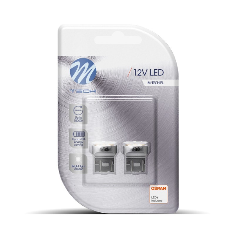 W21/5W (T20) 12V W3x16q 6xSMD2835 LED OSRAM ΛΕΥΚΟ BLISTER 2ΤΕΜ. M-TECH - M-Tech - LB110W/MT W21/5W (T20) 12V W3x16q 6xSMD2835 LED OSRAM ΛΕΥΚΟ BLISTER 2ΤΕΜ. M-TECH - M-Tech - LB110W/MT