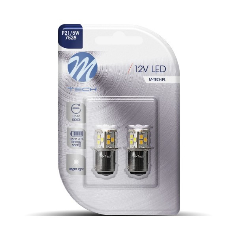 P21/5W 12V BAY15d 1,6W 21xSMD2835 LED ΛΕΥΚΟ BLISTER 2ΤΕΜ. M-TECH - M-Tech - LB113W/MT P21/5W 12V BAY15d 1,6W 21xSMD2835 LED ΛΕΥΚΟ BLISTER 2ΤΕΜ. M-TECH - M-Tech - LB113W/MT