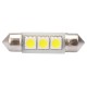 ΛΑΜΠΑΚΙΑ ΠΛΑΦΟΝΙΕΡΑΣ C5W/C10W 12V 0,72W SV8,5 36mm CAN-BUS LED 3xSMD5050 PREMIUM ΛΕΥΚΟ BLISTER 2ΤΕΜ - M-Tech - LB310W/MT