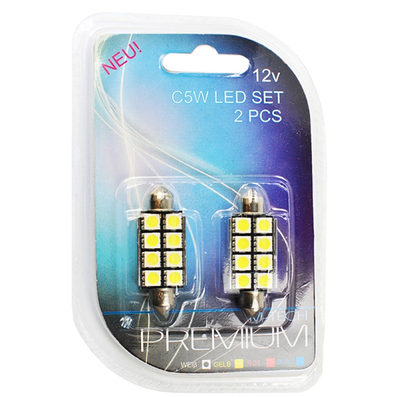 ΛΑΜΠΑΚΙΑ ΠΛΑΦΟΝΙΕΡΑΣ C5W/C10 12V 1,92W SV8,5 41mm - M-Tech - LB327W/MT ΛΑΜΠΑΚΙΑ ΠΛΑΦΟΝΙΕΡΑΣ C5W/C10 12V 1,92W SV8,5 41mm - M-Tech - LB327W/MT