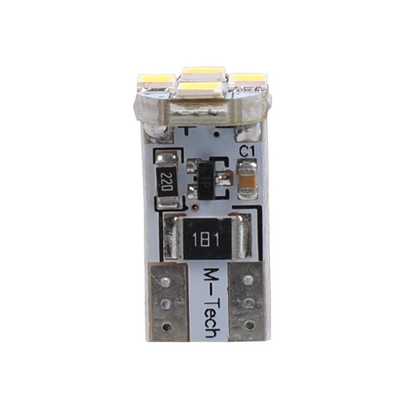 T10 W5W 12V W2,1x9,5d LED 4xSMD3528 ΛΕΥΚΟ (ΚΑΡΦΩΤΟ CAN-BUS) OSRAM LED BLISTER 2ΤΕΜ. M-TECH - M-Tech - LB329W/MT T10 W5W 12V W2,1x9,5d LED 4xSMD3528 ΛΕΥΚΟ (ΚΑΡΦΩΤΟ CAN-BUS) OSRAM LED BLISTER 2ΤΕΜ. M-TECH - M-Tech - LB329W/MT