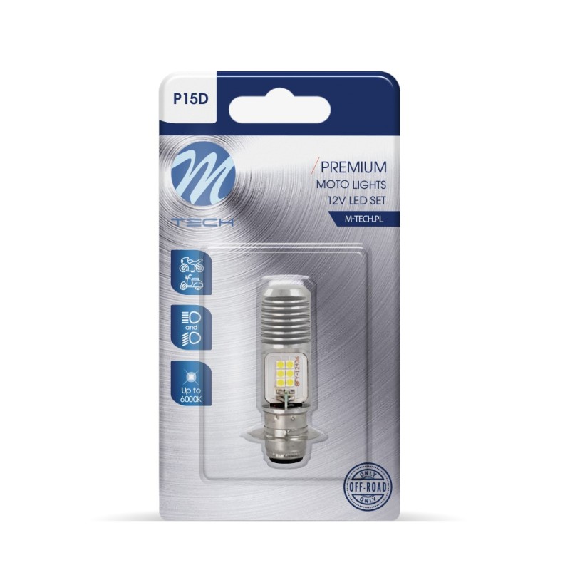P15d 12V 12W 12x3030SMD LED 1.200lm 6.000K M-TECH - 1 ΤΕΜ. - M-Tech - LB551W-01B/MT P15d 12V 12W 12x3030SMD LED 1.200lm 6.000K M-TECH - 1 ΤΕΜ. - M-Tech - LB551W-01B/MT