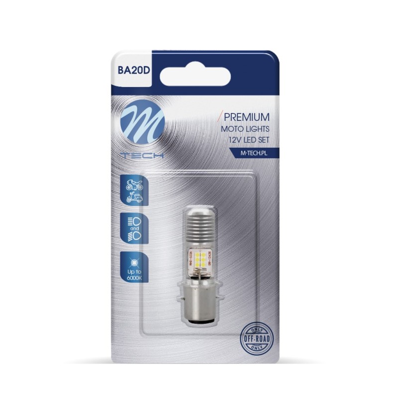 S2 BA20D 10-80V 12W 12x3030SMD LED 1.200lm 6.000K ΔΙΠΛΗΣ ΠΟΛΙΚΟΤΗΤΑΣ BLISTER M-TECH - 1 ΤΕΜ. - M-Tech - LB552W-01B/MT S2 BA20D 10-80V 12W 12x3030SMD LED 1.200lm 6.000K ΔΙΠΛΗΣ ΠΟΛΙΚΟΤΗΤΑΣ BLISTER M-TECH - 1 ΤΕΜ. - M-Tech - LB552W-01B/MT