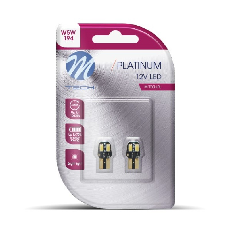 T10 W5W 12V W2.1x9.5d 12VDC 1,6W 4xSMD5630 LED ΛΕΥΚΟ CAN-BUS BLISTER 2ΤΕΜ. M-TECH - M-Tech - LB806W/MT T10 W5W 12V W2.1x9.5d 12VDC 1,6W 4xSMD5630 LED ΛΕΥΚΟ CAN-BUS BLISTER 2ΤΕΜ. M-TECH - M-Tech - LB806W/MT