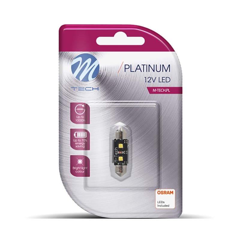 ΛΑΜΠΑΚΙΑ ΠΛΑΦΟΝΙΕΡΑΣ C5W 12V SV8.5 3,2W 420lm 41mm 2xHP LED OSRAM ΛΕΥΚΟ BLISTER 1ΤΕΜ. M-TECH - M-Tech - LB814W-01B/MT ΛΑΜΠΑΚΙΑ ΠΛΑΦΟΝΙΕΡΑΣ C5W 12V SV8.5 3,2W 420lm 41mm 2xHP LED OSRAM ΛΕΥΚΟ BLISTER 1ΤΕΜ. M-TECH - M-Tech - LB814W-01B/MT