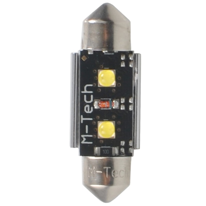 C5W SV8.5 CANBUS 12V 3,2W 420lm 41mm 2xHP LED OSRAM OPTO ΛΕΥΚΟ BLISTER 2ΤΕΜ. - M-Tech - LB814W/MT C5W SV8.5 CANBUS 12V 3,2W 420lm 41mm 2xHP LED OSRAM OPTO ΛΕΥΚΟ BLISTER 2ΤΕΜ. - M-Tech - LB814W/MT