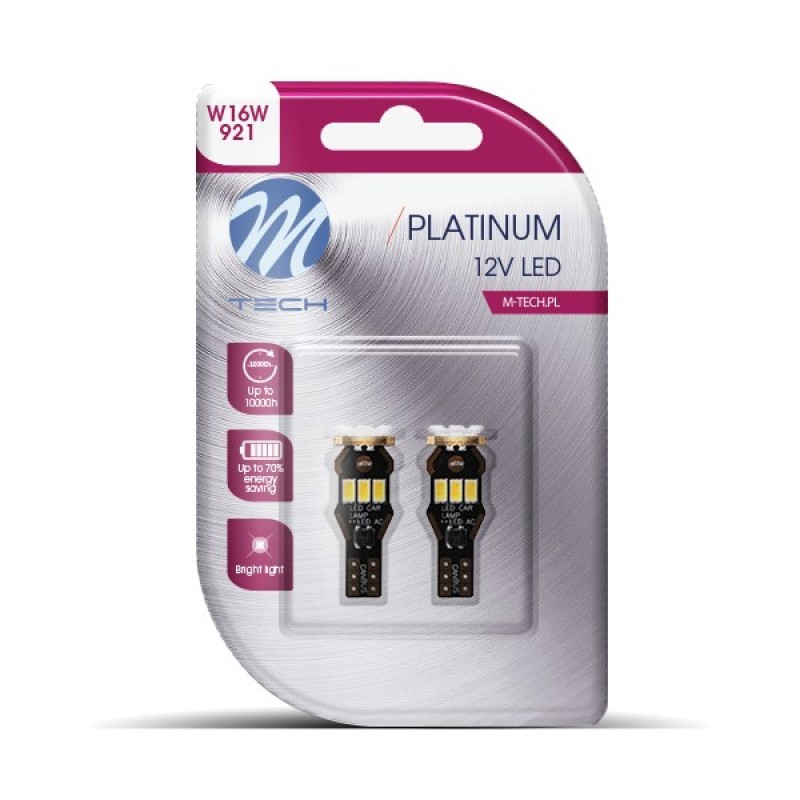 W16W / T15 12 / 24V W2.1x9.5d 1,8W 9xSMD LED ΛΕΥΚΟ CANBUS BLISTER - 2 ΤΕΜ. - M-Tech - LB817W/MT W16W / T15 12 / 24V W2.1x9.5d 1,8W 9xSMD LED ΛΕΥΚΟ CANBUS BLISTER - 2 ΤΕΜ. - M-Tech - LB817W/MT