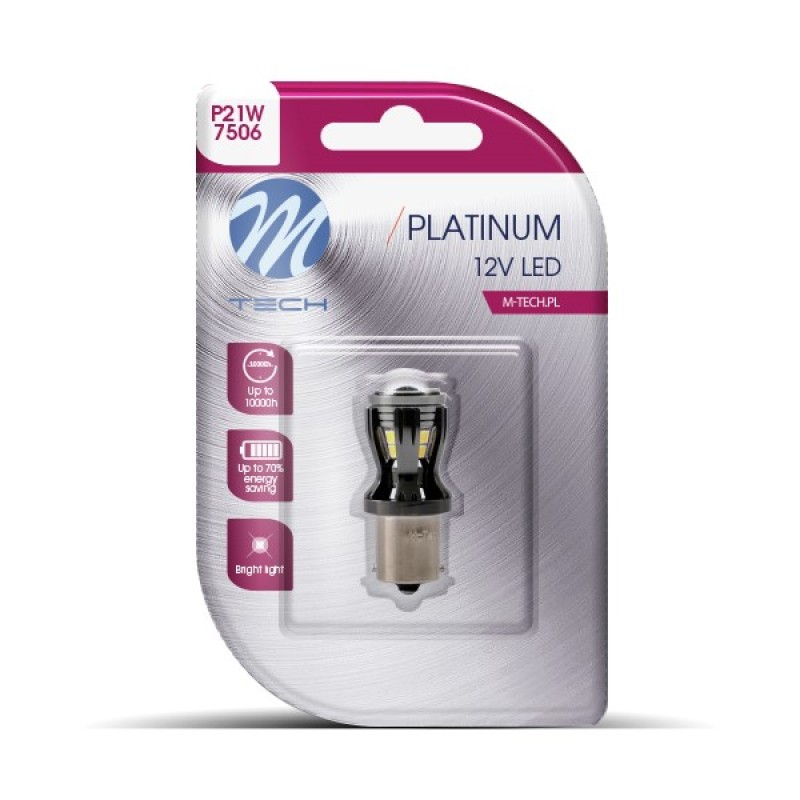 P21W 12/24V Ba15s 3,5W 450lm 14xSMD LED CAN-BUS ΛΕΥΚΟ BLISTER M-TECH 1ΤΕΜ. - M-Tech - LB820W-01B/MT P21W 12/24V Ba15s 3,5W 450lm 14xSMD LED CAN-BUS ΛΕΥΚΟ BLISTER M-TECH 1ΤΕΜ. - M-Tech - LB820W-01B/MT