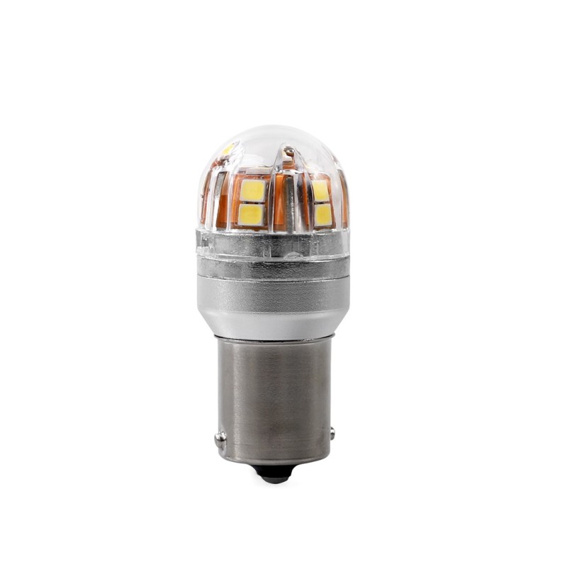 P21W 12/24V Ba15s 2,8W 450lm 15xSMD LED CAN-BUS ΛΕΥΚΟ BLISTER  M-TECH 1ΤΕΜ.  - M-Tech - LB826W-01B/MT