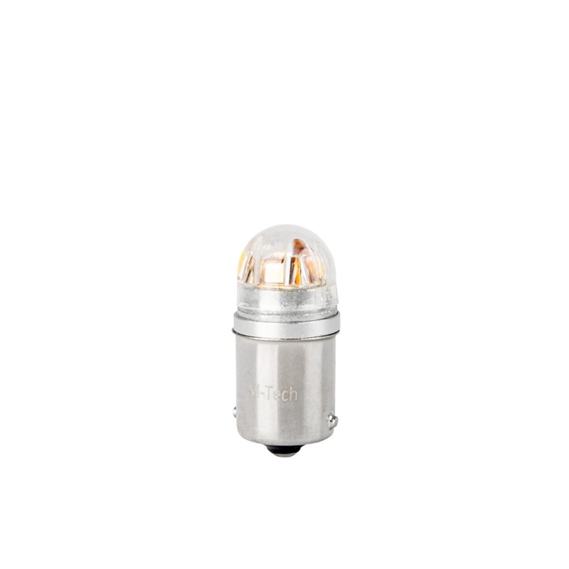 ΛΑΜΠΑΚΙΑ R5W 12/24V BA15s 5x2835SMD LED CAN-BUS ΛΕΥΚΟ (ΜΟΝΟΠΟΛΙΚΟ-ΦΟΥΝΤΟΥΚΙ) PLATINIUM BLISTER  M-TECH - 2 ΤΕΜ. - M-Tech - LB833W-02B/MT